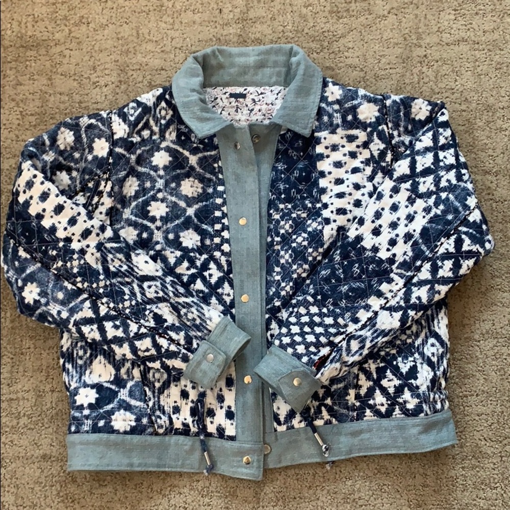 Blank Nyc Reversible Patchwork Denim-Lined Jacket - image 8